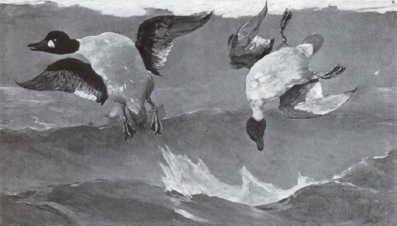 Winslow Homer Rechts und Links oder Doppeltreffer